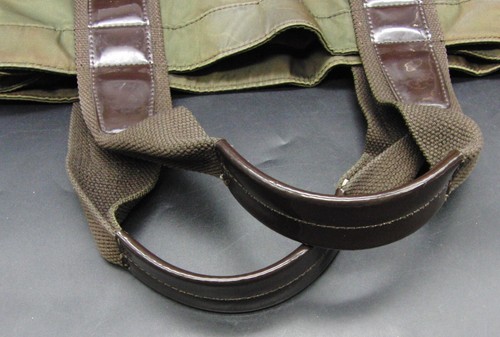 Tory Burch Vintage Fashion Army Green Bag Tote Essentials Nylon Handtasche B033 - Bild 7 von 9