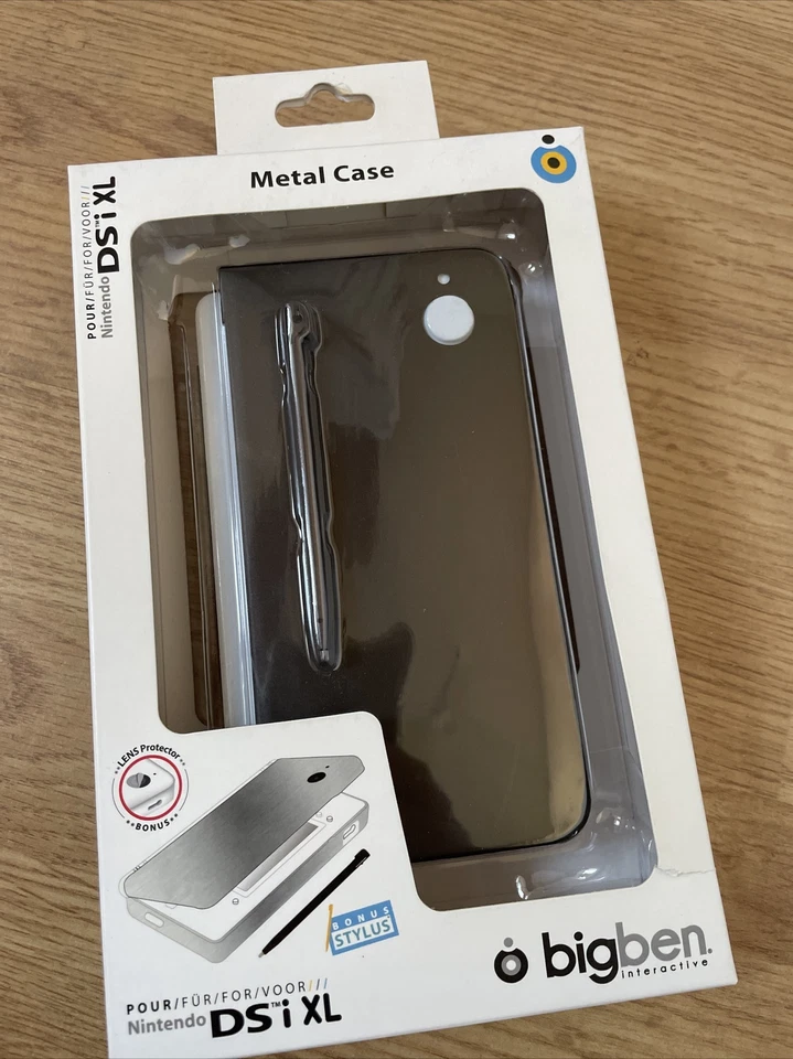 NEUF NEW pochette etui + stylet métal noir nintendo DSI XL transport