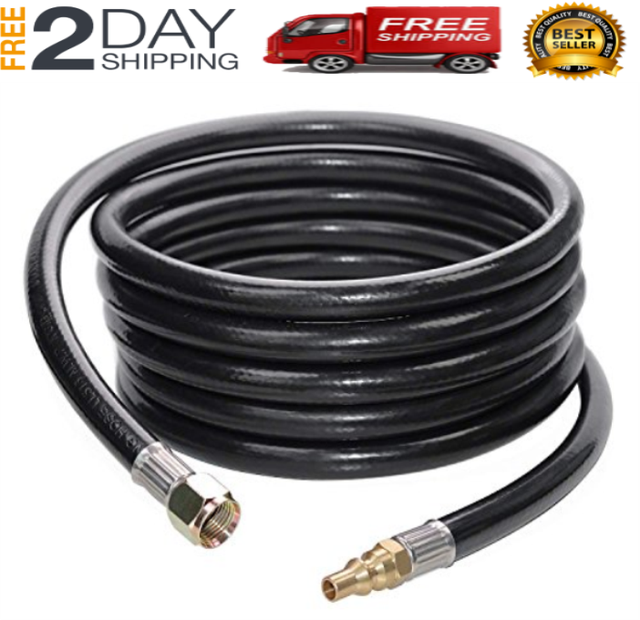 NEW RV Propane Hose LP Gas Line 12ft Quick Connect Grill BBQ eBay