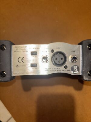 DI-Box Behringer DI100 - Alimentazione A Batteria/Fantasma, Per Studio E Palco - Foto 5