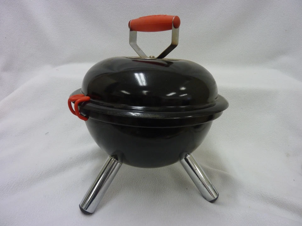 BODUM 14.5"" ACERO PORTÁTIL PARRILLA DE CARBÓN EXTERIOR MESA BARBACOA PICNIC NEGRO Foto 3 de 4