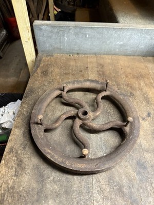Train Locomotive Railroad RR Steam Engine Valve Handle Hand Wheel Pulley Parts