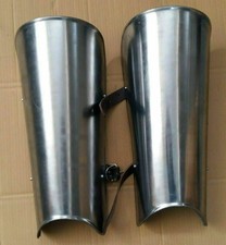Medieval Steel Arm Guard Armor LARP SCA Costume With Leather 18 Ga