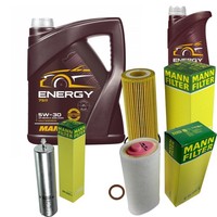 Inspektionspaket 6L Mannol Energy 5W-30 FüR BMW E83 2.0D E87 120D E61 520D