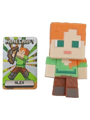 Minecraft Alex Spielfigur 4cm Mehrfarbig Animation