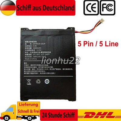 Neu 3449119-1S2P Akku Für ALLDOcube iplay 20 pro EAGLE 1069 10.1 3.8V 6000mAh 