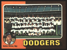 1975 Topps #361 Los Angeles Dodgers Team / Walter Alston EX **Marked**