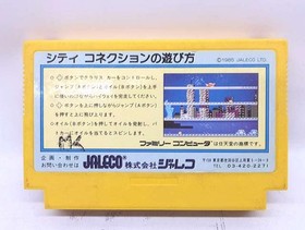Jaleco City Connection Famicom Game Tested with Box & Manual