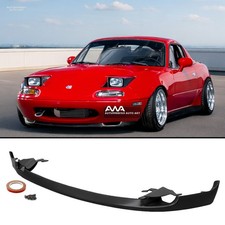 Fits 90-97 Miata Mx-5 Rs Style Pu Front Bumper Chin Lip Body Kit Ground Effect