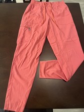 Adar Pro Scrubs Pants Women Size Small Pink Elastic Waist Drawstring Jogger New