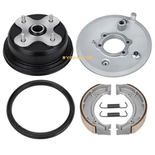 Rear Brake Drum Hub Plate Shoes Assy for Yamaha Big Bear 350 YFM350/FW 1996-1999