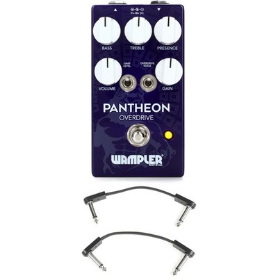 Wampler Pantheon Overdrive Pedal with EBS Patch Cables