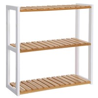 Songmics Badregal, Badezimmerregal, Bambus-Regal, Pflanzenregal Mit 3