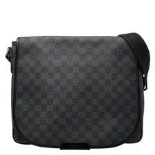 Louis Vuitton Damier Graphite Daniel Mm Shoulder Bag N58029 Black Pvc Leather Me