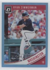2018 Panini Donruss Optic Carolina Blue Prizm 9/50 Ryan Zimmerman #162 sy5