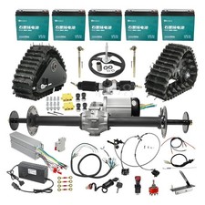 42''rear Axle, 60v 2500w Differential Motor Diy Tourist Cart  Tow Tractor Golf