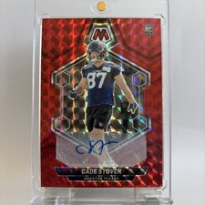🔥2024 Panini Mosaic -Rookie Auto Mosaic Cade Stover Red Prizm /199 (AU, RC)