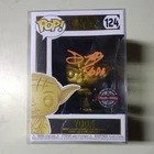 Star Wars Special Edition Gold Yoda Funko Pop Autographed Signed Deep Roy OCCM 3