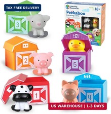 Learning Resources Peekaboo Learning Farm - Farm Animals for Toddlers, Education