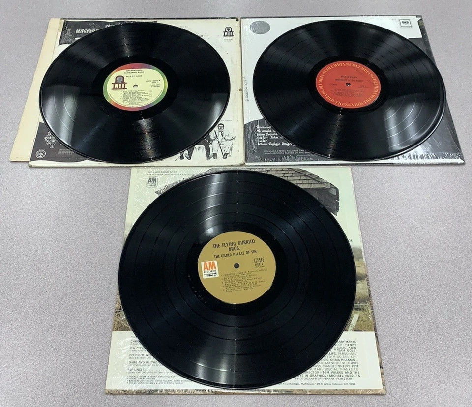 Gram Parsons Lot (13) Burrito Brothers Submarine Band Byrds Promo High Grade - Image 3 of 4