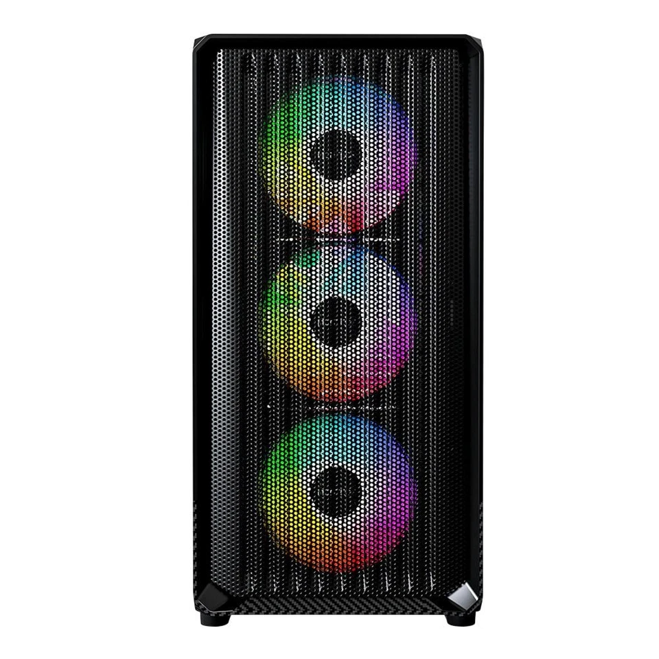 MONTECH X5M - Micro ATX Gaming PC Case, High Airflow, 4x120mm ARGB Fans Pre-inst - Image 2 of 4