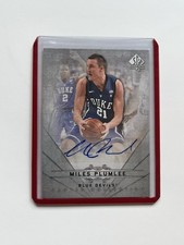 2012-13 SP Authentic Canvas Collection Auto Miles Plumlee #CC-44 Auto 0q0