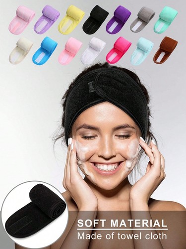 Headband for Ladies Face Wash Facial Spa Elastic Makeup Yoga Headband UK - Picture 2 of 12