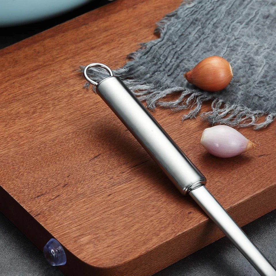 Stainless Steel Cooking Skimmer, Slotted Strainer Spoon, Metal Kitchen Tool - Image 4 of 4