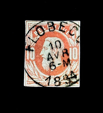 BELGIUM Stamp - 1894 Cut Square Postage SOTN