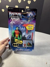 1998 Kenner Batman Knight Force Ninjas Deluxe Side Strike Robin Action Fig NIB