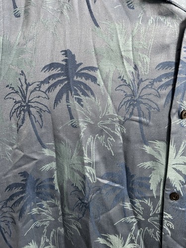 Tommy Bahama Relax Floral Hawaii Seide Knopfleiste Hemd Herren Blau Tropical XXXL - Bild 3 von 7