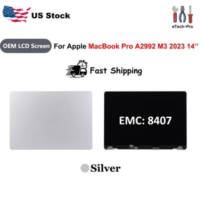 OEM LCD Display Screen Replacement For Apple MacBook Pro A2992 M3 2023 14''