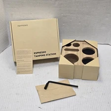 Normcore Compact Tamping Station - Espresso White Ashwood Tamper Station 51-54mm