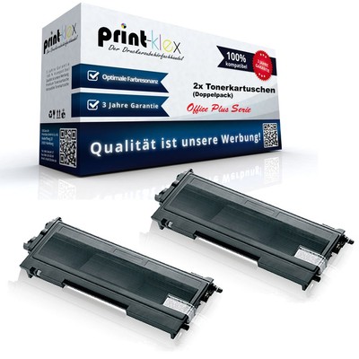 2x Alternative Tonerkartuschen für Brother TN-2005 Ersatz XXL-Office Plus Serie