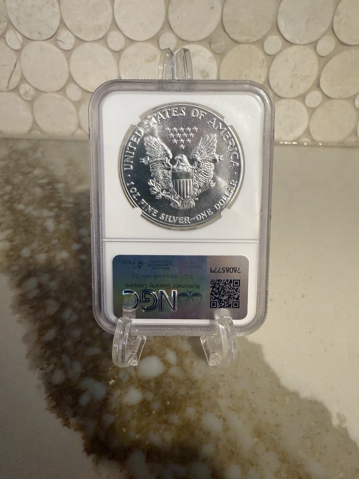 1988 american silver eagle ngc ms69 - Image 2 of 2