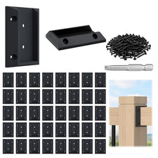 40 pièces supports de garde-corps de pont connecteurs kit de support de rail pour bois 2X4 (1,5" x 3,5")
