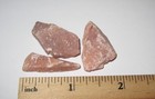 3 SMALL NATURAL ROUGH 1.1" RHODAZEZ PINK AZEZTULITE STONE MINERALS ~ 14.5grams — photo 1