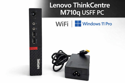 Lenovo ThinkCentre M710q USFF IntelCore i5-7th gen. 256GB SSD 8GB RAM WiFi Win11