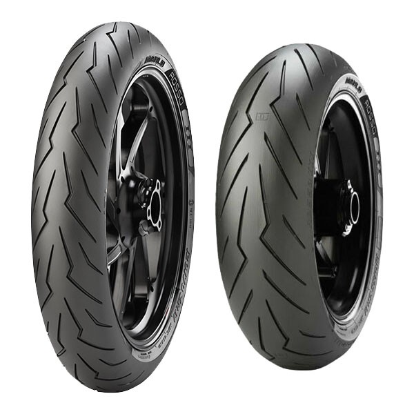 PAAR MOTORRADREIFEN PIRELLI 110/70-17 54S + 100/80-17 52S DIABLO ROSSO SPORT - Bild 5