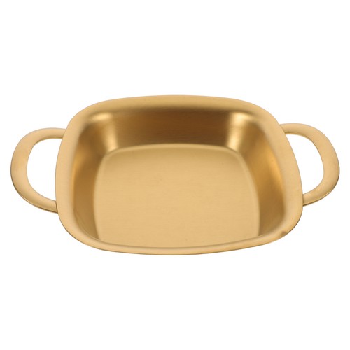 Stainless Steel Double Ear Tray Metal with Handles Appetizer Serving - Picture 7 of 17