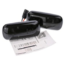 Seitenblinker LED SCHWARZ für AUDI A3 S3 8P A4 S4 RS4 B6 B7 8E A6 S6 RS6 C6 4F