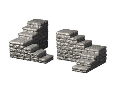 Dragonlock Winkeltreppe | Fat Dragon Games Dungeon Terrain | Rechts- & Linksläuf