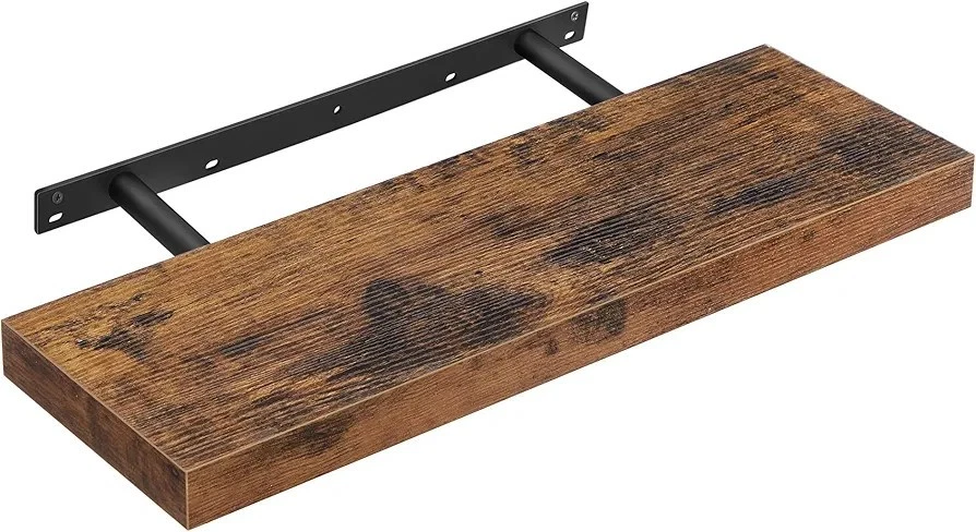 VASAGLE Wall Shelf, Floating Shelf, 20 x 60 x 3.8 cm, Hanging Shelf LWS26BX New