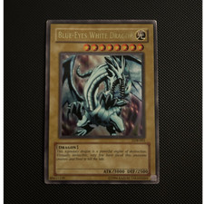 Konami Yu-Gi-Oh Blue-Eyes White Dragon LOB-EN001 Ultra Rare Holo Unlimited