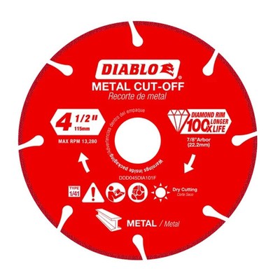Diablo 4-1/2'' Diamond Metal Cut-Off Disc