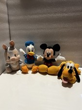 Disney Plush Lot Of 4 Mickey Mouse , Pluto , Donald Duck 9 Walt Disney Stuffed