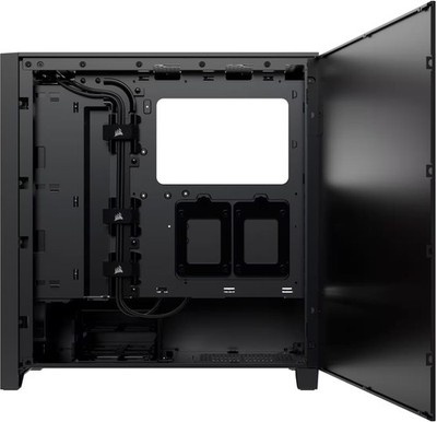 CORSAIR - iCUE 4000D RGB AIRFLOW ATX Mid-Tower PC Case - Black | eBay