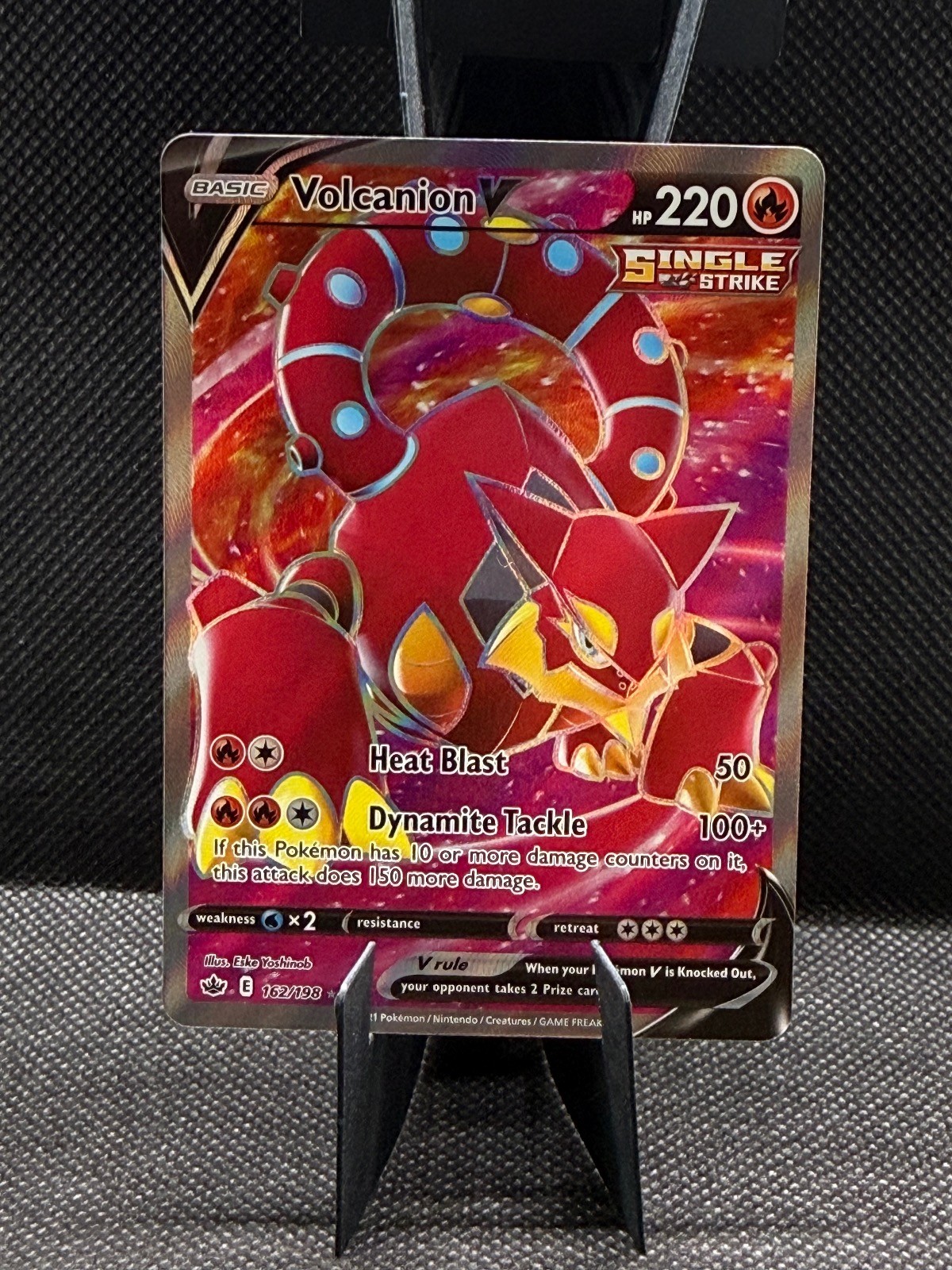 Volcanion V 162/198 Ultra Rare Chilling Reign Pokemon Near Mint