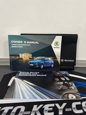 SKODA FABIA OWNERS PACK / HANDBOOK / MANUAL + WALLET 2015-2018 (2017)!