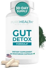 PUREHEALTH RESEARCH Gut Cleanse Formula Digestion Supplement - Comprehensive Gut